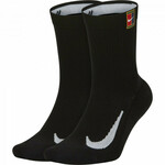 Čarape za tenis Nike Multiplier Crew 2PR Cushion - black/black