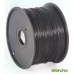 Gembird PLA filament for 3D printer, Black, 1.75 mm, 1 kg