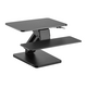 Maclean Desktop Stand for Keyboard, Monitor or Laptop, Gas Spring, Standing Up, Black, MC-882