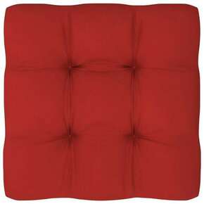 VidaXL Jastuk za sofu od paleta crveni 80 x 80 x 10 cm
