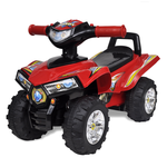 vidaXL Crveni dječji motocikl na 4 kotača s zvučnim i svjetlosnim efektima
