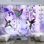 Samoljepljiva foto tapeta - Flying Hummingbirds (Violet) 441x315