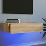vidaXL TV ormarić s LED svjetlima boja hrasta sonome 60 x 35 x 15,5 cm