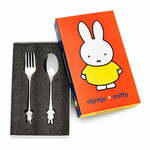 Dječji pribor za jelo od nehrđajućeg čelika u srebrnoj boji Miffy – Zilverstad