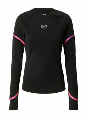 EA7 Emporio Armani Tehnička sportska majica ljubičasta / neonsko roza / crna