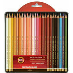 KOH-I-NOOR Polycolor Artist's Coloured Pencils Portrait 24