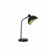 NOVA LUCE 9555808 | Geeti Nova Luce stolna svjetiljka sa prekidačem na kablu elementi koji se mogu okretati 1x E14 crno mat, zlatno