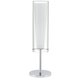 EGLO 89835 | Pinto Eglo stolna svjetiljka 50cm sa prekidačem na kablu 1x E27 krom, bijelo, prozirno