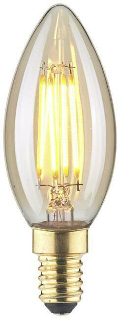 LightMe LM85052 LED E14 oblik svijeće 4.5 W jantar (Ø x D) 35 mm x 97 mm 1 St.