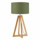 Stolna lampa sa zelenim sjenilom i Good &amp; Mojo Everest bambusovom konstrukcijom