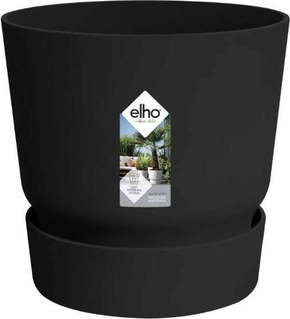 Plant pot Elho Greenville Black Plastic Circular Ø 30 cm Ø 29