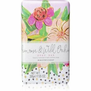 The Somerset Toiletry Co. Painted Blooms Soap Soap Bar sapun za tijelo Primrose &amp; Wild Orchid 200 g