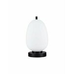 NOVA LUCE 9624089 | Lato Nova Luce stolna svjetiljka 28cm s prekidačem 1x E14 crno, opal