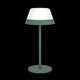EGLO 900981 | Meggiano Eglo nosiva, stolna, visilice svjetiljka sa tiristorski dodirnim prekidačem jačina svjetlosti se može podešavati, promjenjive boje, baterijska/akumulatorska, magnet 1x LED 170lm + 1x LED 3000K IP54 zeleno, opal