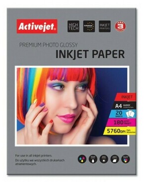 Foto papir Activejet A4 Inkjet Glossy 180 g