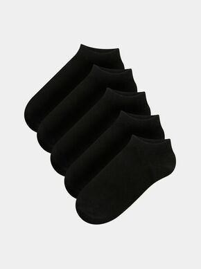 Jack &amp; Jones - Sokne (5-pack) - crna. Sokne iz kolekcije Jack &amp; Jones. Model izrađen od glatkog materijala. U setu pet para.