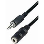 Transmedia Connecting Cable 3,5mm plug-jack 2,5m TRN-A54-L