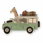 Zelena dječja zidna vješalica Safari Van - Little Nice Things