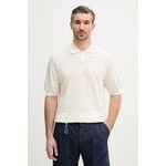 Pamučna polo majica Paul&Shark bež 26411658