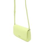 Torba Calvin Klein boja: zelena - zelena. Mala torba iz kolekcije Calvin Klein. na kopčanje model izrađen od ekološke kože.