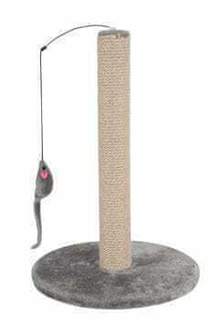 Zolux Cat scratching post with toy - grey