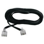 Kabel telefonski/ADSL M M 6/4 10,0 m, crni