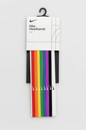 Trake za glavu Nike (8-pack) - šarena. Trake za glavu iz kolekcije Nike. izrađen od elastičnog materijala ugodnog za kožu.