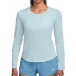 Ženska majica dugih rukava Nike Dri-Fit One Luxe Lon Sleeve Top - ocean bliss/reflective silver