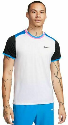 Muška majica Nike Court Dri-Fit Advantage Top - white/light photo blue/black/black