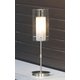 ITALUX MT0118B-1 | Terni Italux stolna svjetiljka 36cm sa prekidačem na kablu 1x E14 bijelo, krom