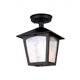 ELSTEAD BL6A-BLACK | York-EL Elstead stropne svjetiljke svjetiljka 1x E27 IP23 crno, prozirno