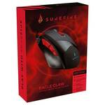 SureFire Eagle Claw gaming miš, optički, žični, 3200 dpi/6400 dpi, 10G, 1000 Hz, crni