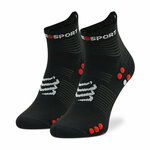 Visoke unisex čarape Compressport Pro Racing Socks V4.0 Run Low XU00047B_906 Black/Red
