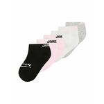 Jordan Čarape svijetlosiva / siva melange / roza / crna
