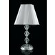 FANEUROPE I-RIFLESSO/LG1 | Riflesso-FE Faneurope stolna svjetiljka Luce Ambiente Design 65cm s prekidačem 1x E27 srebrno, kristal, bijelo