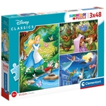Disney Klasici puzzle 3x48kom - Clementoni
