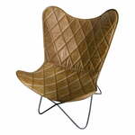Smeđa kožna stolica - Antic Line