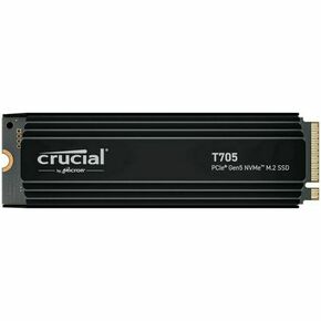 Crucial T705 1TB PCIe Gen5 NVMe M.2 SSD with heatsink