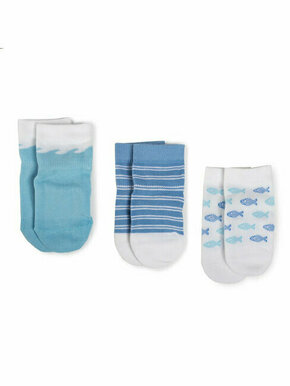 Set od 3 para dječjih niskih čarapa Tommy Hilfiger 320508001 Blue Combo 025