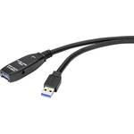 Renkforce USB kabel USB 3.2 gen. 1 (USB 3.0) USB-A utikač, USB-A utičnica 20.00 m crna aktivno s pojačanjem signala