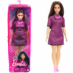 Mattel Barbie Model 188 - Crno-ružičasta karirana haljina FBR37