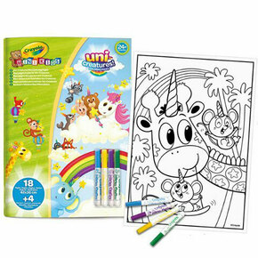 Crayola: Mini Kids maxi set boja i flomastera - Sa životinjama