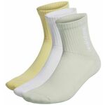 Čarape za tenis Adidas Half Cusioned 3P - almost yellow/white/linen green