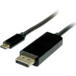 Value USB-C™ / DisplayPort adapterski kabel USB-C™ utikač, DisplayPort utikač 2.00 m crna 11.99.5846 USB-C™ Display kabel