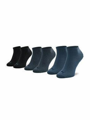 Set od 3 para muških niskih čarapa Puma 906807 16 Denim Blue