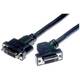 Lyndahl LKPK004 DVI-I adapterski kabel za montažu na ploču (F kut/F) duljina 0,2 m Lyndahl DVI kabel DVI-I 24+5-polna utičnica 0.2 m crna LKPK004