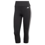 ADIDAS PERFORMANCE Sportske hlače 'Train Essentials 3-Stripes High-Waisted 3/4' crna / bijela