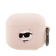 Karl Lagerfeld KLA3RUNCHP Apple AirPods 3 cover pink Silicone Choupette Head 3D