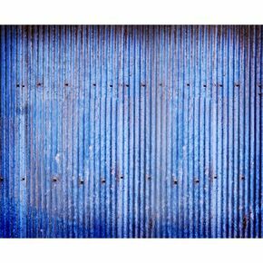 Click Props Vinyl with Print Blue Corrugated Steel 3x2.44m studijska foto pozadina s grafikom