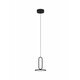 NOVA LUCE 9501208 | Gea-NL Nova Luce visilice svjetiljka s mogućnošću skraćivanja kabla 1x LED 840lm 3000K crno mat, opal